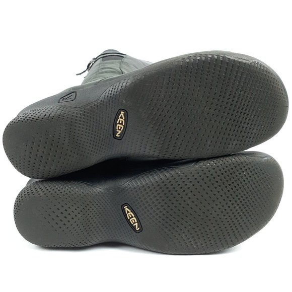 KEEN Bern Knee High Orla Boots Womens US 8 Leather 16" Tall 1.5" Heel Black 5464 - Picture 10 of 11